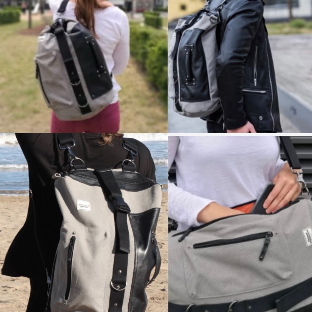 🆕 ANVÄNDA OF
STOCKHOLM MULTI-PURPOSE CANVAS & LEATHER TRAVEL BAG